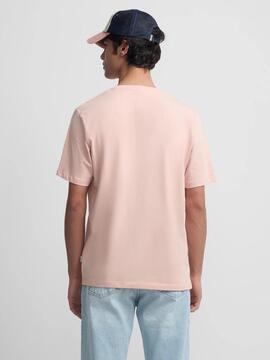 CAMISETA MINILOGO ROSA