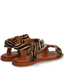 SANDALIA SHEILA CEBRA CUERO