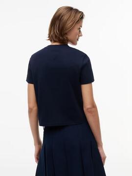 CAMISETA FLAG CON LOGO DE TOMMY REGULAR FIT DARK NIGHT NAVY