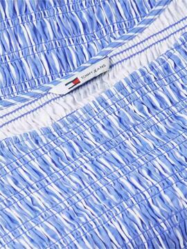 BLUSA FRUNCIDA DE RAYAS NOBLE BLUE / STRIPE