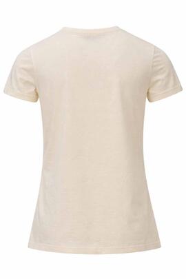 CAMISETA CON BRANDING COLOR BEIGE