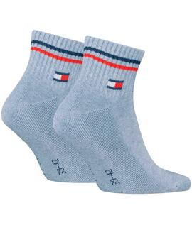 PACK DE 2 PARES DE CALCETINES UNISEX TOMMY JEANS QUARTER ICO