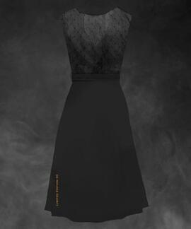 VESTIDO DE MUJER LASAL CHAOS NEGRO