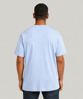 CAMISETA G-STAR TRUE REGULAR FIT BABY BLUE