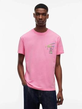 CAMISETA CITY SIGNATURE REGULAR FIT PINK DAISY