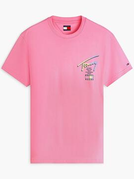 CAMISETA CITY SIGNATURE REGULAR FIT PINK DAISY