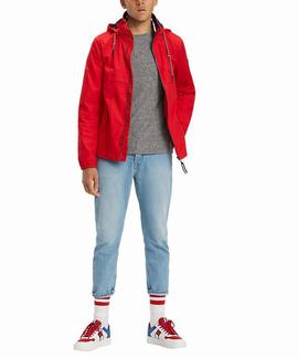 TJM ESSENTIAL ANORAK DECENT RED