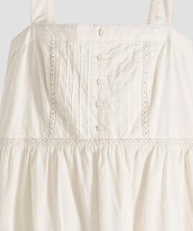 VESTIDO MIMI DRESS CON BORDADO FLORAL COLOR