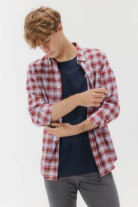 CAMISA CASUAL SARGA CUADRO MULTICOLOR