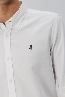 CAMISA CASUAL OXFORD CONTINUIDAD BLANCA