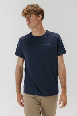 CAMISETA REMOS DESGASTADO AZUL MARINO DELAVÉ