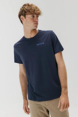 CAMISETA REMOS DESGASTADO AZUL MARINO DELAVÉ