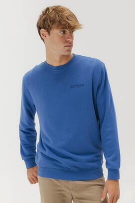 SUDADERA REMOS AZUL ELÉCTRICO DESGASTADO