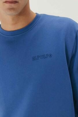 SUDADERA REMOS AZUL ELÉCTRICO DESGASTADO