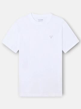 CAMISETA RAQUETAS LETTERING BLANCA