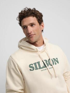 SUDADERA CON CAPUCHA NOMAD CREMA