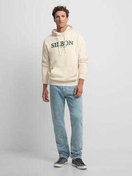 SUDADERA CON CAPUCHA NOMAD CREMA