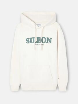 SUDADERA CON CAPUCHA NOMAD CREMA