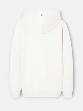 SUDADERA CON CAPUCHA NOMAD CREMA