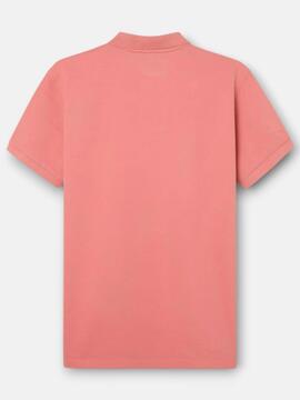 POLO CLÁSICO LISO CORAL