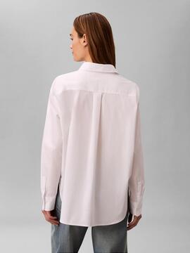 CAMISA DE ALGODÓN POPELÍN RELAXE BRILLANT WHITE