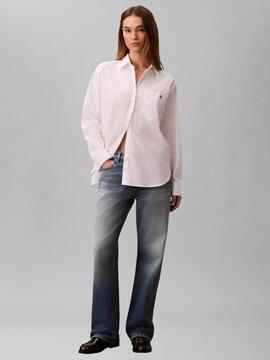 CAMISA DE ALGODÓN POPELÍN RELAXE BRILLANT WHITE