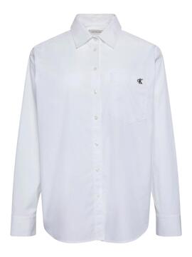 CAMISA DE ALGODÓN POPELÍN RELAXE BRILLANT WHITE