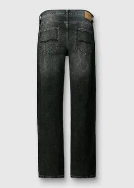 PANTALÓN VAQUERO STRAIGHT JEANS CASH 9AB DENIM NEGRO LAVADO