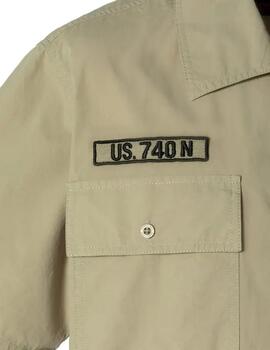 CAMISA MILITAR SHBACTONMC REGULAR FIT SAGE KAKI
