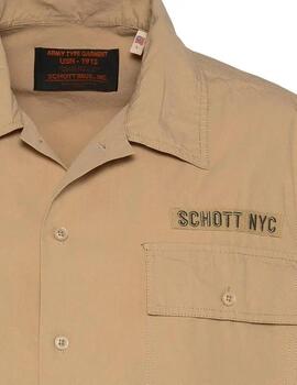 CAMISA MILITAR SHBACTONMC REGULAR FIT ARMY BEIGE