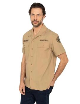 CAMISA MILITAR SHBACTONMC REGULAR FIT ARMY BEIGE
