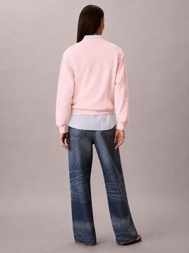 SUDADERA BABY TERRY SEASON CON MONOGRAMA MANGANO CALCITE