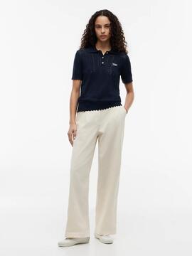 POLO PUNTO CALADO POINTELLE DARK NIGHT NAVY