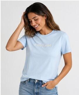 CAMISETA RELAXED FIT CON LOGO BORDADO KINGLY BLUE