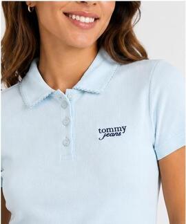 POLO SLIM RIB SCRIPT KINGLY BLUE