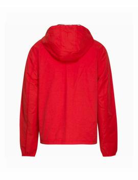 TJM ESSENTIAL HOODED JACKET FLAME SCARLET