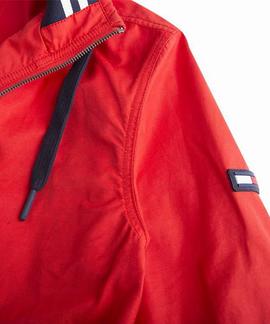 TJM ESSENTIAL HOODED JACKET FLAME SCARLET