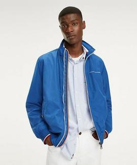 NYLON HARRINGTON BOMBER BLUE QUARTZ