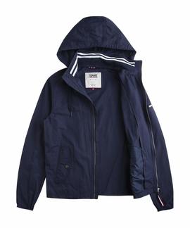 TJM ESSENTIAL HOODED JACKET BLACK IRIS