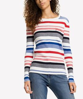 TJW STRIPE RIB SWEATER