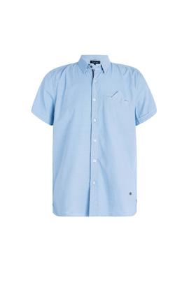 CAMISA DE COLOR LAVADO SLIM FIT CELESTE