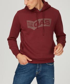 SVEN/S HOOD FRONT BRU GRANATE